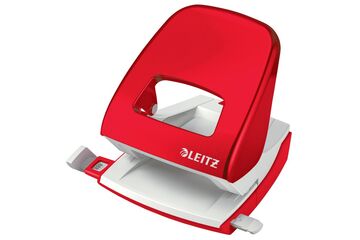 Leitz NeXXt WOW Locher 30 Blätter Rot, Weiß