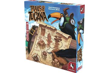 Pegasus 53150G Brettspiel Trails of Tucana 30 min Kartenspiel Reisen/Abenteuer