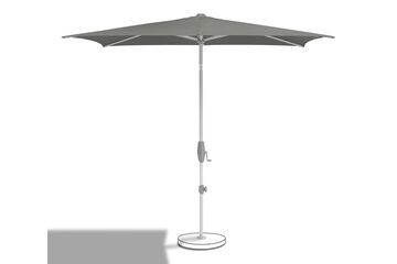 Suncomfort by Glatz Shell Turn Terrassenschirm Rechteck Grau, Steinfarbe, Farbe: Grau, Steinfarbe