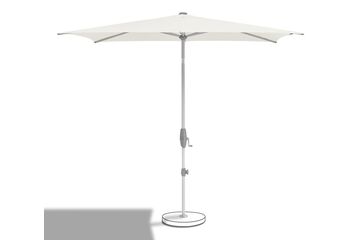 Suncomfort by Glatz Shell Turn Terrassenschirm Sechseck Sand, Weiß, Farbe: Sand, Weiß