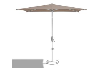 Suncomfort by Glatz Shell Turn Terrassenschirm Sechseck Graubraun, Farbe: Graubraun