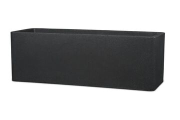 Scheurich Alea 140 Draußen Topfpflanzer Freistehend Kunststoff Schwarz, Granit