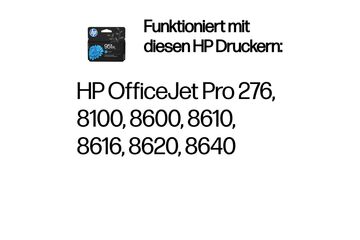 HP 951XL Cyan Original Druckerpatrone mit hoher Reichweite