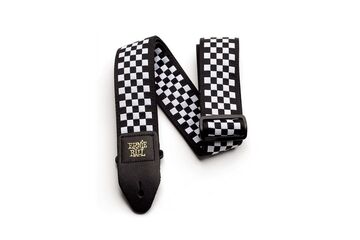 Ernie Ball P04149 Gitarre Schwarz, Weiß Leder