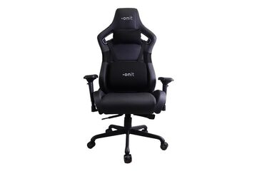 ONIT F01699 Videospiel-Stuhl PC-Gamingstuhl Gepolsterter Sitz Schwarz