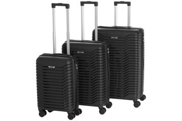 KOOR JIIBS Kofferset Harte Schale Schwarz 40 l Polypropylen (PP)