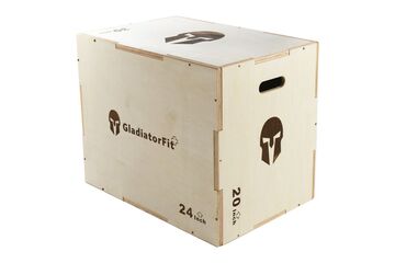 GladiatorFit Sprung-Plyobox aus Holz 3 in 1