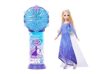 Disney Frozen Disney Die Eiskönigin Jewel Reveal Eisläuferin Elsa Modepuppe mit 8 Überraschungen wie Juwelenbox und Zubehörteilen