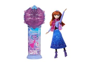 Disney Frozen Disney Die Eiskönigin Jewel Reveal Eisläuferin Anna Modepuppe mit 8 Überraschungen wie Juwelenbox und Zubehörteilen