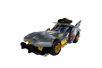 Mattel DC Premier Batmobil-Fahrzeug, Batmans ikonisches Auto für seinen Kampf gegen das Böse mit Bat-Dronen-Kanone