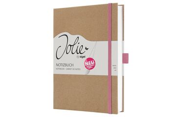 JOLIE JN843 Notizbuch , Pure Pink, ca. A5, liniert, Farbe: Braun, Pink