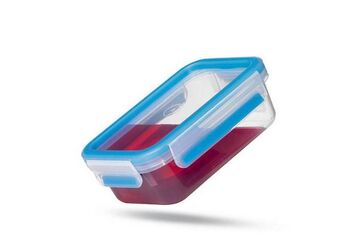 EMSA Clip & Close Rechteckig Box 0,8 l Blau, Transparent 1 Stück(e)
