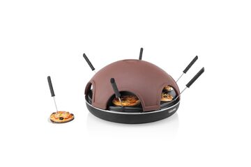 Tristar PZ-9156 Pizzamacher/Ofen 6 Pizza/Pizzen 1200 W Schwarz, Braun