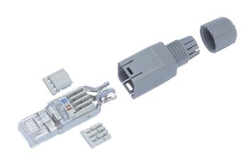 R&M R312231 Drahtverbinder RJ-45 Grau, Transparent