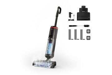Polti RollySteam WD40C 3-in-1 Stabstaubsauger Batterie Trocken&Nass HEPA Beutellos 0,8 l 450 W Schwarz, Rot 4 Ah