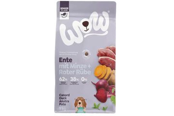 WOW.Pet WDS1000DU Hunde-Trockenfutter Senior Rote Bete, Ente