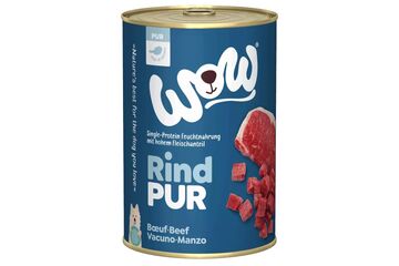 WOW.Pet WP00400BE Hunde-Dosenfutter Rind Adult 400 g