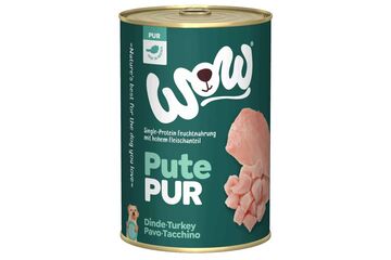 WOW.Pet WP00400TU Hunde-Dosenfutter Türkei Adult 400 g