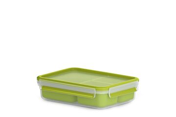 EMSA CLIP & GO Snackbox 1,2 L mit 3 Einsätzen