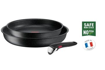 Tefal Ingenio Black Stone 3-teiliges Pfannen-Set L39990