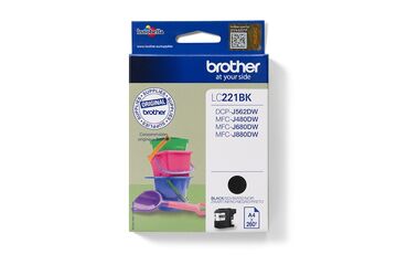 Brother LC221BK Druckerpatrone 1 Stück(e) Original Schwarz
