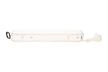 Max Hauri AG 160033 Verlängerungskabel 2,2 m 6 AC-Ausgänge Drinnen Schwarz, Weiß