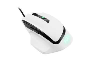 Sharkoon SHARK Force II Maus Gaming Rechts USB Typ-A Optisch 4200 DPI, Farbe: Weiß