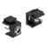 DeLOCK Keystone Modul DC 5,5 x 2,1 mm Buchse schwarz