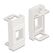 DeLOCK Easy 45 Modul Keystone Halterung 22,5 x 45 mm, weiß, Farbe: Weiß