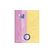 Elba Oxford Touch Spiralblock A4+ liniert&kariert, Pastell rosa/gelb