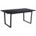AC Design Esstisch Amble Stahl/Melamin, 160x90x74 cm, Schwarz