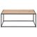 AC Design Couchtisch Seaford Eckig Stahl/MDF, 100x50x40 cm, Wildeiche
