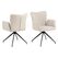 AC Design Esszimmerstuhl Laura 2 Stück Beige/Schwarz