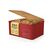 Lumaland Brotkasten Cuisine Rot mit Bambusdeckel, 30x23x14cm