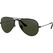 Ray-Ban AVIATOR LARGE METAL BLACK Sonnenbrille,0RB3025, Lens G-15 GREEN