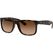Ray-Ban JUSTIN, RUBBER LIGHT HAVANA Sonnenbrille, Lens BROWN DARK BROWN