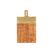 Kadastar Holzbrett Shine, 50 x 30 cm Mangoholz, gold