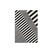 Elle Decoration Teppich Flux 100% Wool, 160 x 230 cm, Black/White