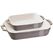 Staub 2tlg. Keramik Ofenformset 20x16 & 27x20cm, grau