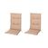 COCON Hochlehner beige Kit 120x50x5.5cm 2er Set