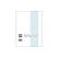 Favorit Millimeterpapier-Block weiss, Netzfarbe blau, 210x297mm, 25 Blatt