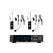 Power Dynamics PD522B Funkstrecke, 2x Bodypack, 100CH, Rack