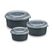 GOURMETmaxx Mikrowellendosen S/M/L 650/1000/1800ml für Mikrowelle Behälter