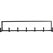 House Doctor Garderobenleiste Rack 60x8x12 cm (LxBxH), Eisen, Schwarz