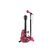 Bontempi Rockgitarre mit Standmikrofon pink