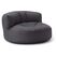 Lumaland Sitzsack-Sofa 320l anthrazit Rund, Waschbar