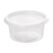 ELCO Dressingschale 80ml, 50 Stück mit Deckel,Transparent, Kunststoff
