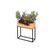 Innovesta Blumenkasten mit Untergestell 60x20xH70 cm