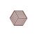 Zone Denmark Zone Topfuntersetzer Hexagon, Burgundy 16x14x0.9 cm (LxBxH), Silikon