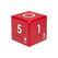 TFA-Dostmann TFA CUBE TIMER Digitaler Würfel-Timer Exkl. 2 x 1,5 V AAA, Rot